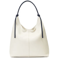 Flavia Italian Cow Leather Hobo Bag - Leather Italiano