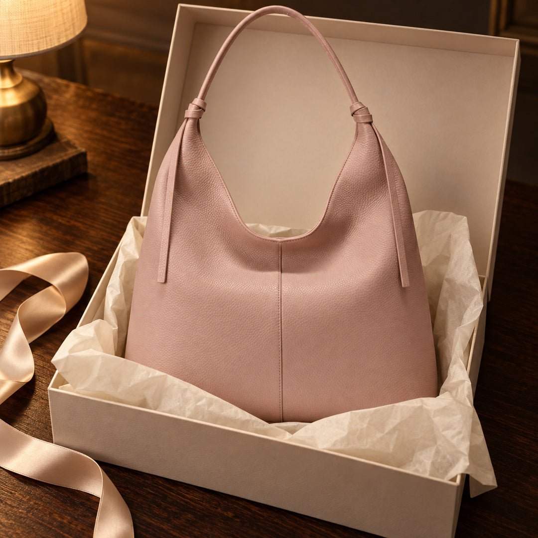 Flavia Italian Leather Hobo Bag - Leather Italiano