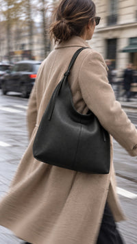 Flavia Italian Leather Hobo Bag - Leather Italiano