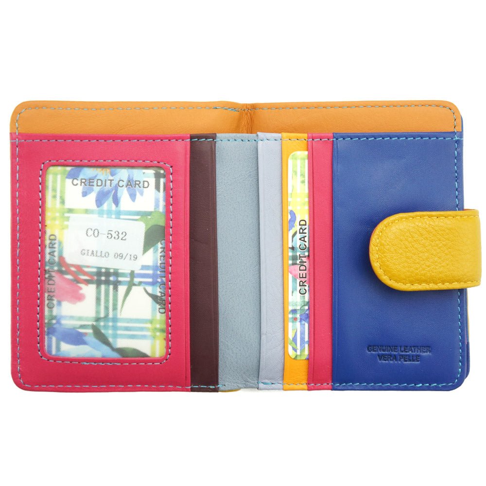 Flora leather wallet - Leather Italiano