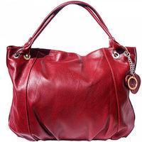 Florence Bordeaux Leather Hobo Bag - Leather Italiano