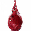 Florence bordeaux leather hobo bag side view