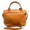 Florine Leather Handbag – Handmade in Florence with Printed Woven - Effect Finish - Leather Italiano