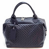Florine Leather Handbag – Handmade in Florence with Printed Woven - Effect Finish - Leather Italiano