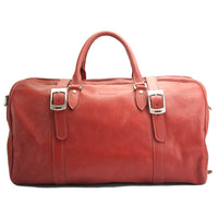 Fortunato Italian Leather Travel Bag - Handmade in Florence - Leather Italiano