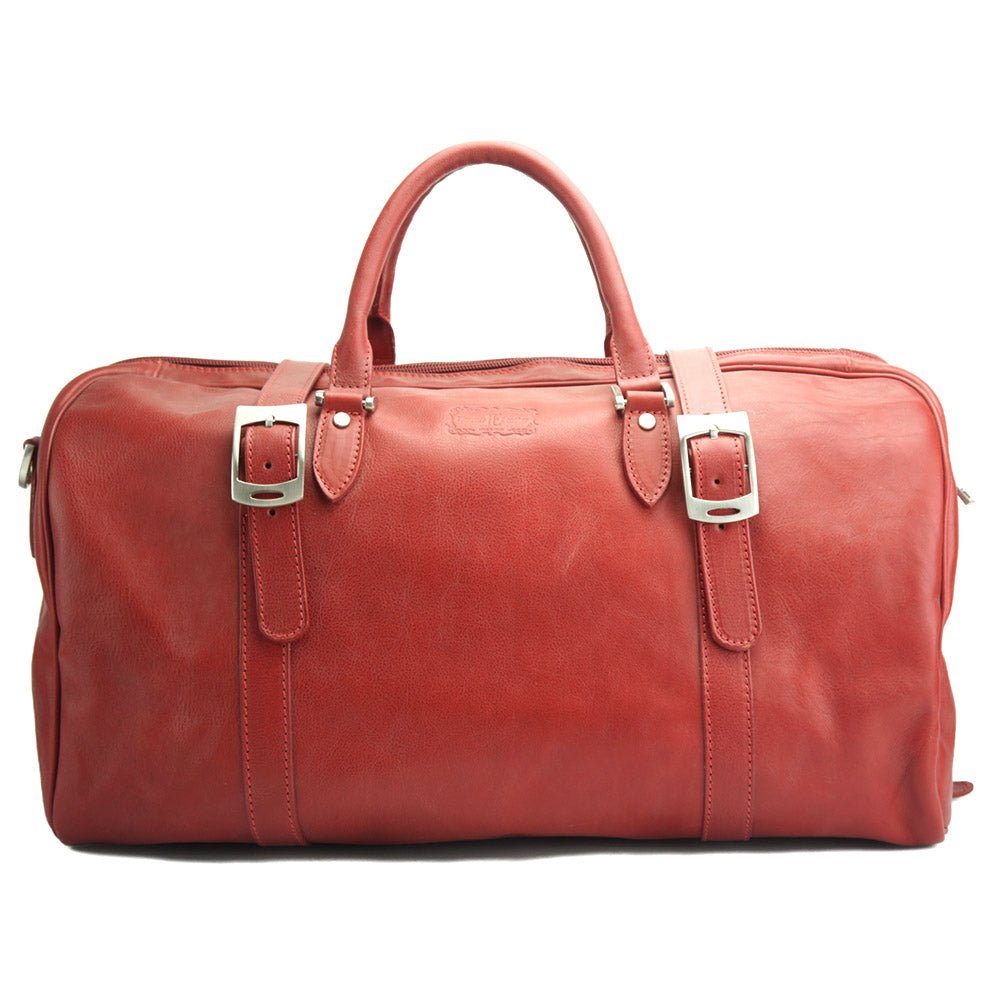Fortunato Italian Leather Travel Bag - Handmade in Florence - Leather Italiano