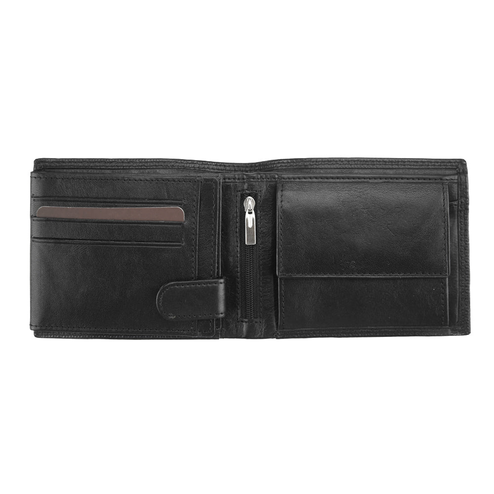 Francesco V: Italian Leather Coin Wallet - Leather Italiano