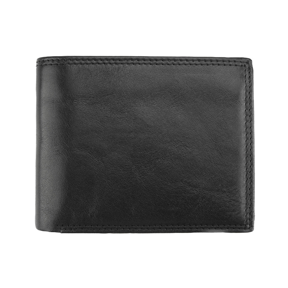 Francesco V: Italian Leather Coin Wallet - Leather Italiano