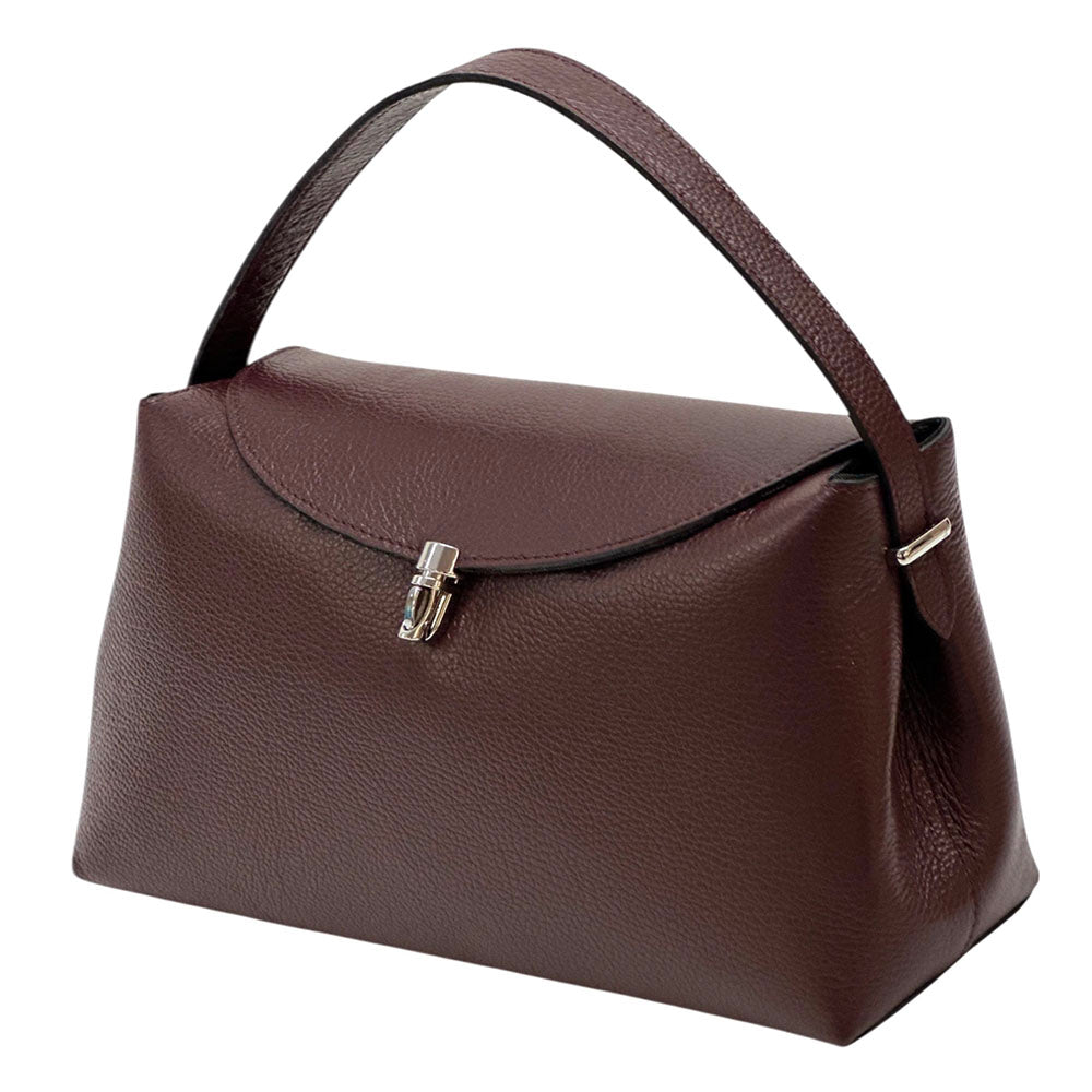 Fulvia Leather Handbag – Handmade in Florence from Genuine Italian Leather - Leather Italiano