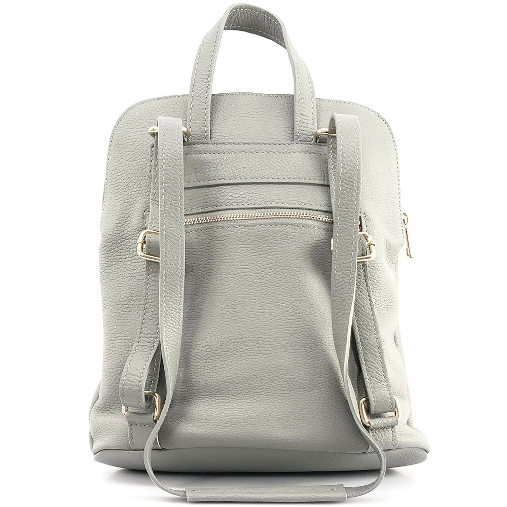 Ghita Italian Leather Backpack – Handmade Elegance with Spacious Practicality - Leather Italiano