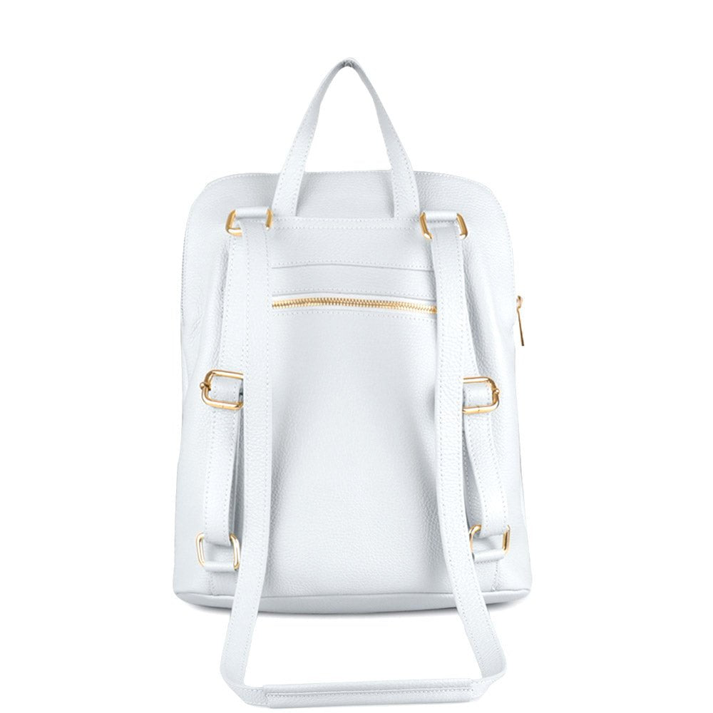 Ghita Italian Leather Backpack – Handmade Elegance with Spacious Practicality - Leather Italiano