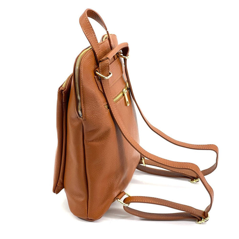 Ghita Italian Leather Backpack – Handmade Elegance with Spacious Practicality - Leather Italiano