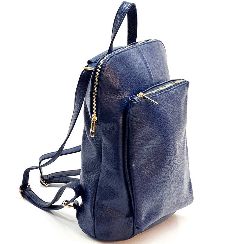 Ghita Italian Leather Backpack – Handmade Elegance with Spacious Practicality - Leather Italiano