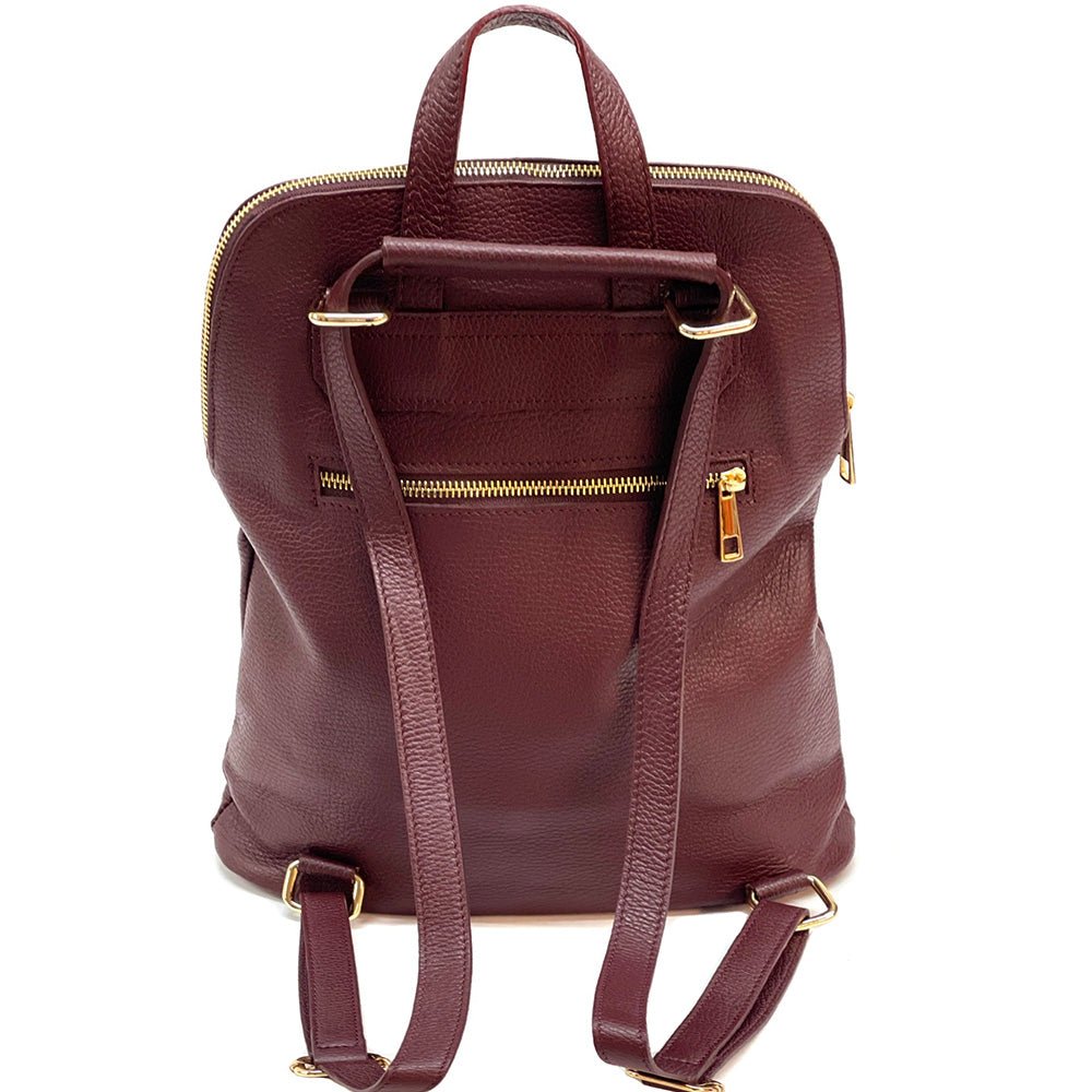 Ghita Italian Leather Backpack – Handmade Elegance with Spacious Practicality - Leather Italiano