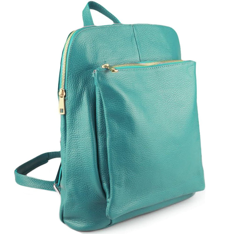 Ghita Italian Leather Backpack – Handmade Elegance with Spacious Practicality - Leather Italiano