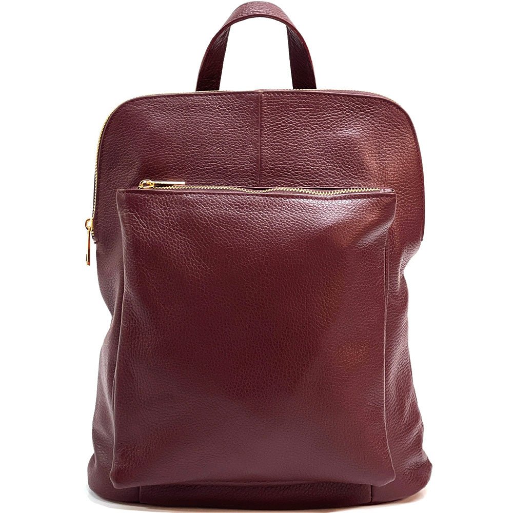 Ghita Italian Leather Backpack – Handmade Elegance with Spacious Practicality - Leather Italiano