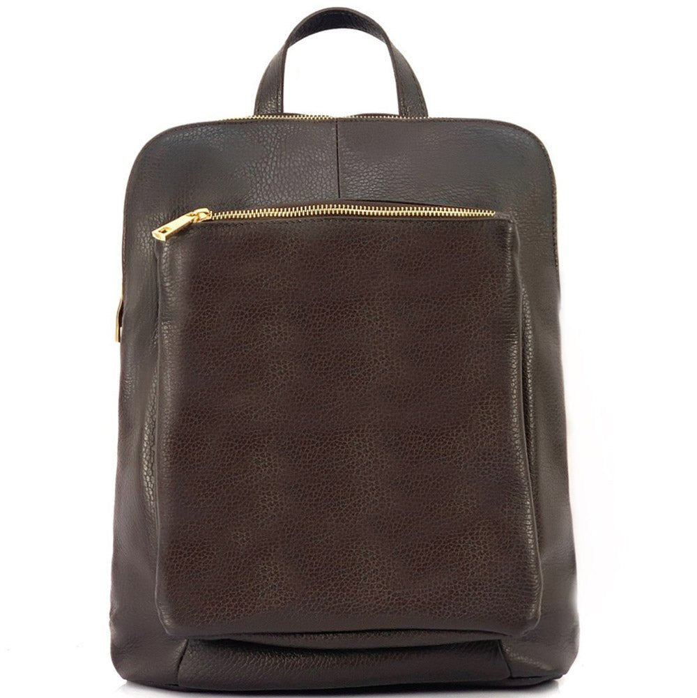 Ghita Italian Leather Backpack – Handmade Elegance with Spacious Practicality - Leather Italiano