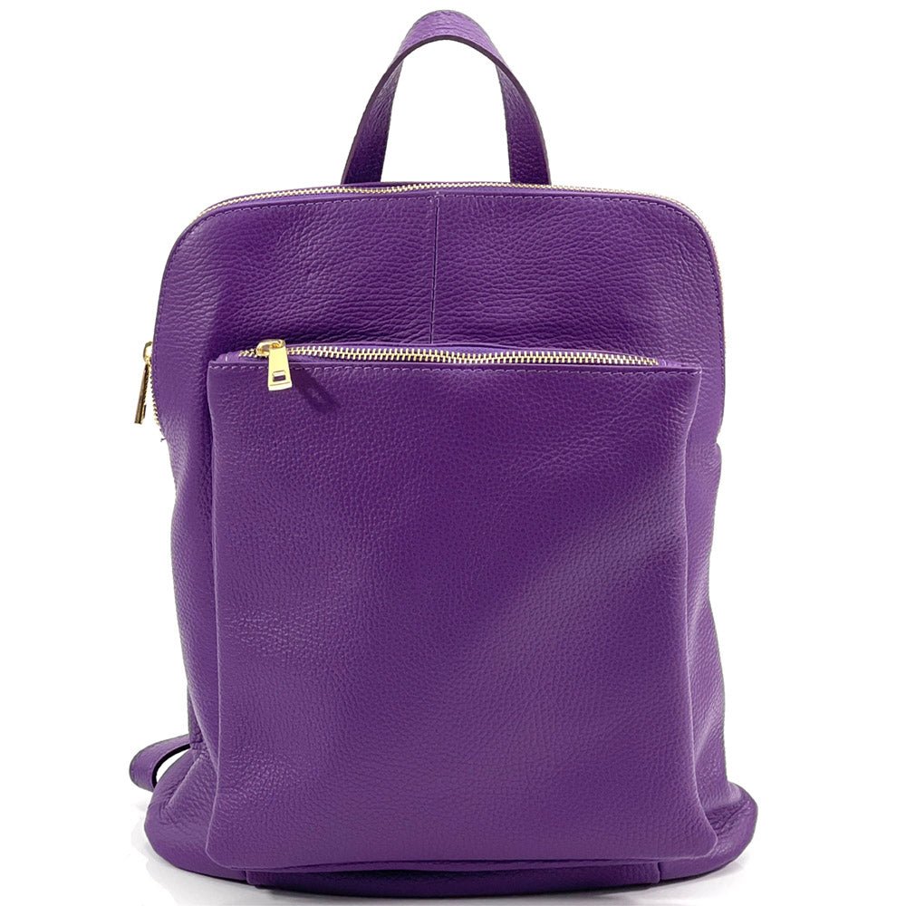 Ghita Italian Leather Backpack – Handmade Elegance with Spacious Practicality - Leather Italiano