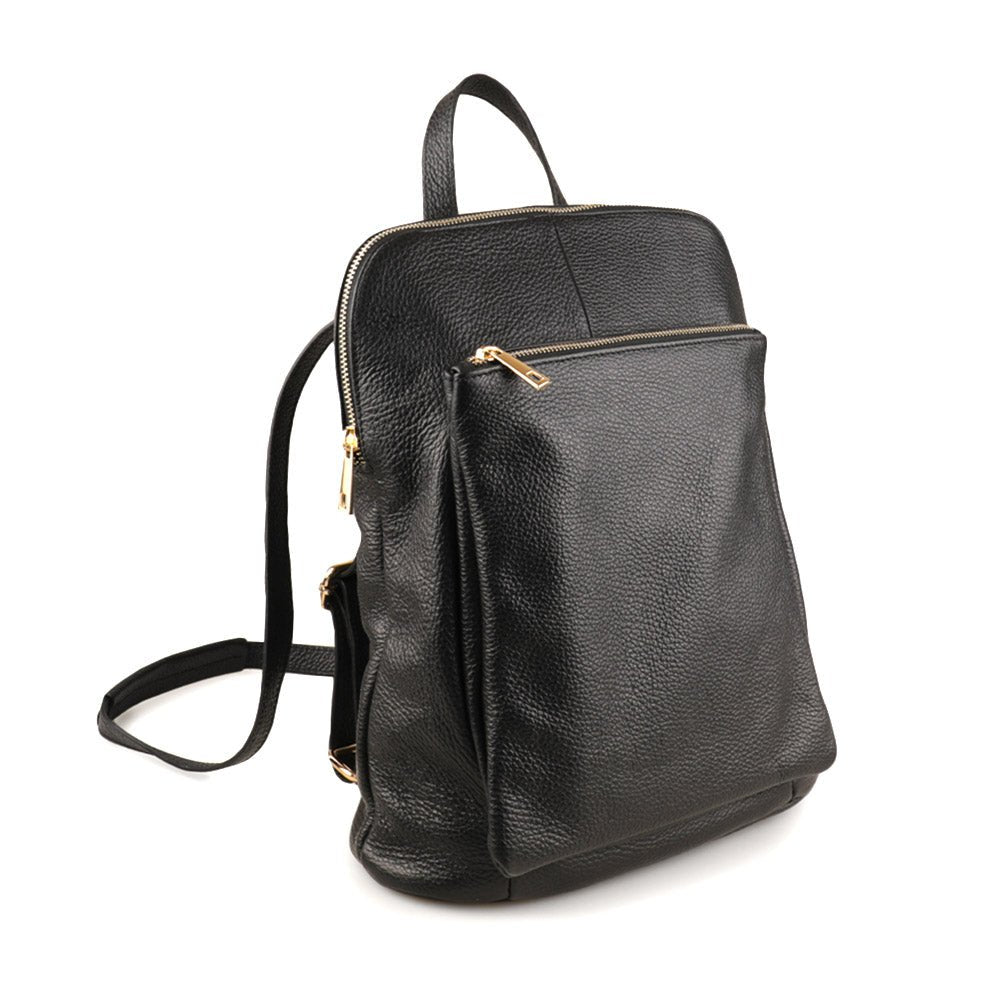 Ghita Italian Leather Backpack – Handmade Elegance with Spacious Practicality - Leather Italiano