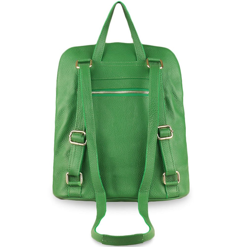 Ghita Italian Leather Backpack – Handmade Elegance with Spacious Practicality - Leather Italiano