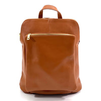 Ghita Italian Leather Backpack – Handmade Elegance with Spacious Practicality - Leather Italiano