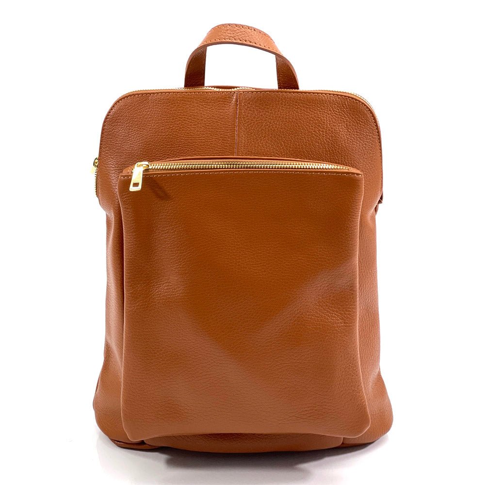 Ghita Italian Leather Backpack – Handmade Elegance with Spacious Practicality - Leather Italiano