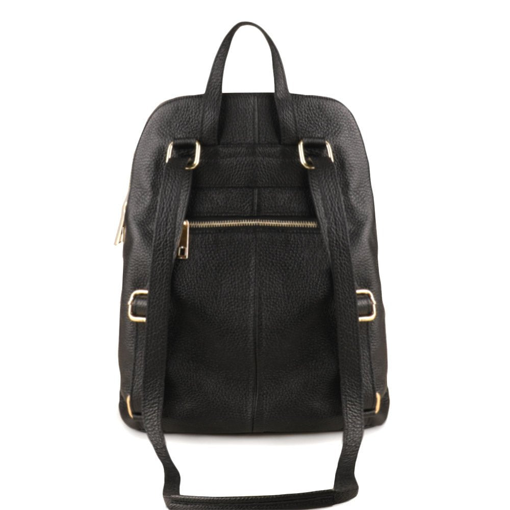 Ghita Italian Leather Backpack – Handmade Elegance with Spacious Practicality - Leather Italiano
