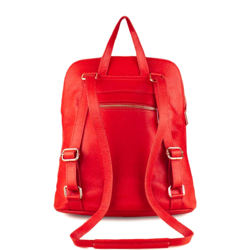 Ghita Italian Leather Backpack – Handmade Elegance with Spacious Practicality - Leather Italiano