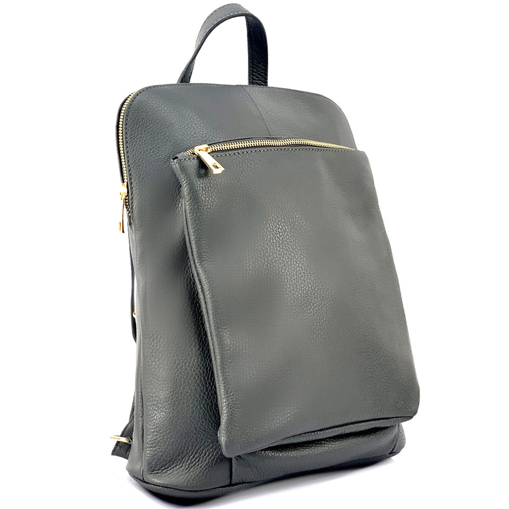 Ghita Italian Leather Backpack – Handmade Elegance with Spacious Practicality - Leather Italiano