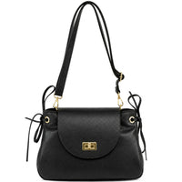 Gioia Structured Leather Flap Shoulder Bag - Leather Italiano