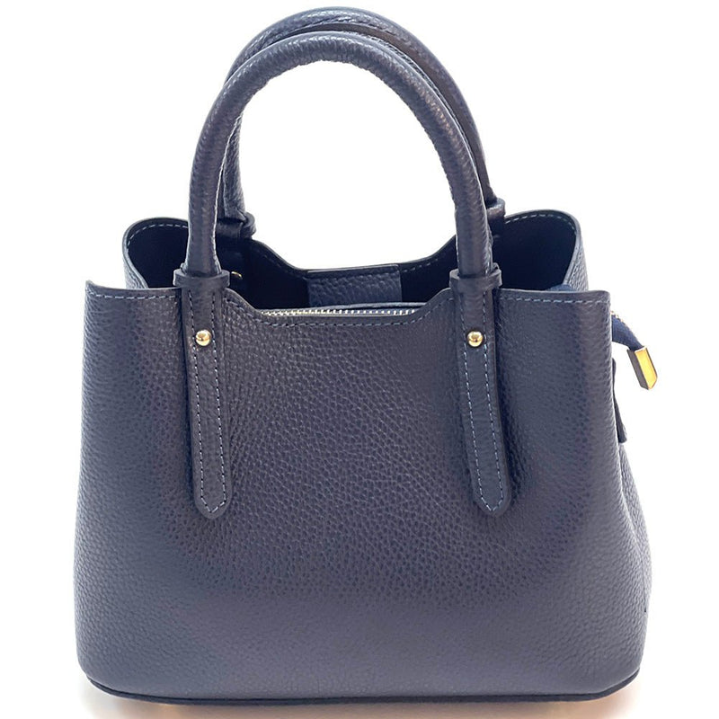 Giuseppina Italian Cowhide Leather Handbag – Chic, Compact & Structured - Leather Italiano