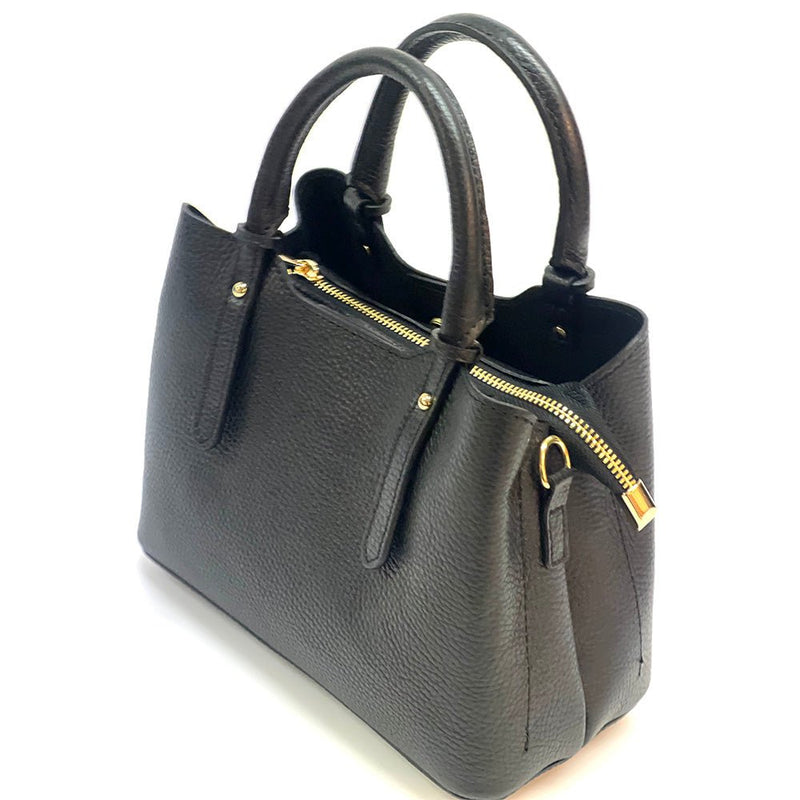 Giuseppina Italian Cowhide Leather Handbag – Chic, Compact & Structured - Leather Italiano