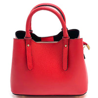 Giuseppina Italian Cowhide Leather Handbag – Chic, Compact & Structured - Leather Italiano