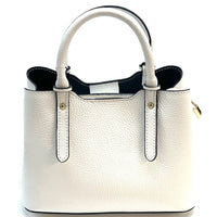Giuseppina Italian Cowhide Leather Handbag – Chic, Compact & Structured - Leather Italiano