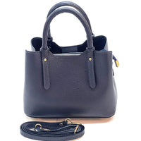 Giuseppina Italian Cowhide Leather Handbag – Chic, Compact & Structured - Leather Italiano