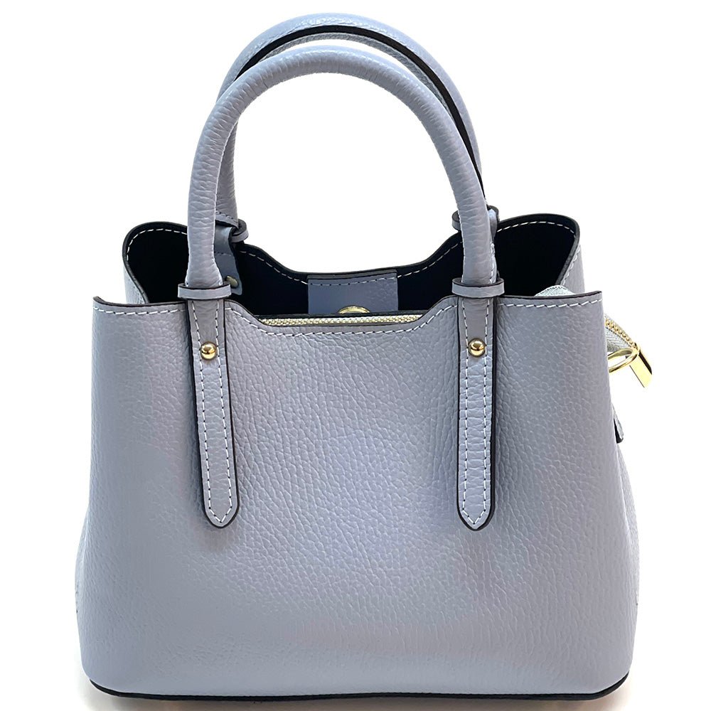 Giuseppina Italian Cowhide Leather Handbag – Chic, Compact & Structured - Leather Italiano