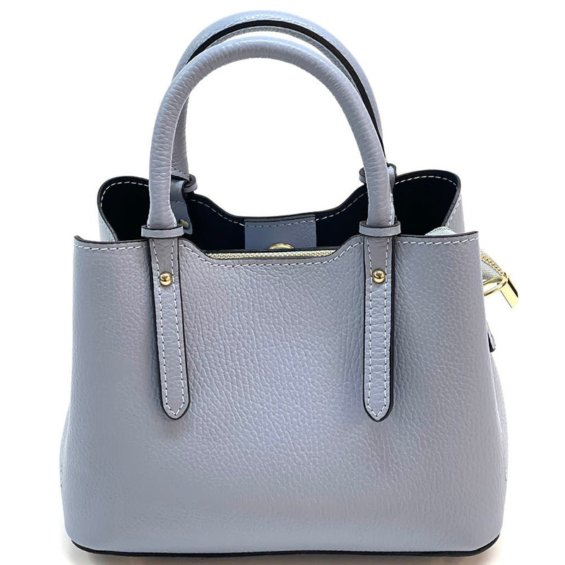 Giuseppina Italian Cowhide Leather Handbag – Chic, Compact & Structured - Leather Italiano