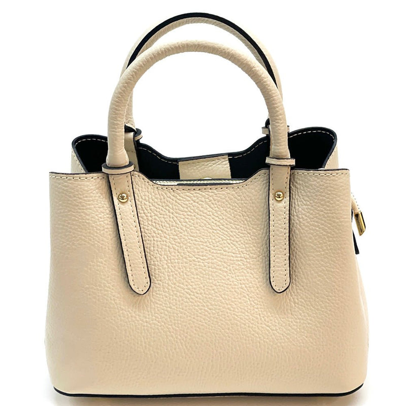 Giuseppina Italian Cowhide Leather Handbag – Chic, Compact & Structured - Leather Italiano