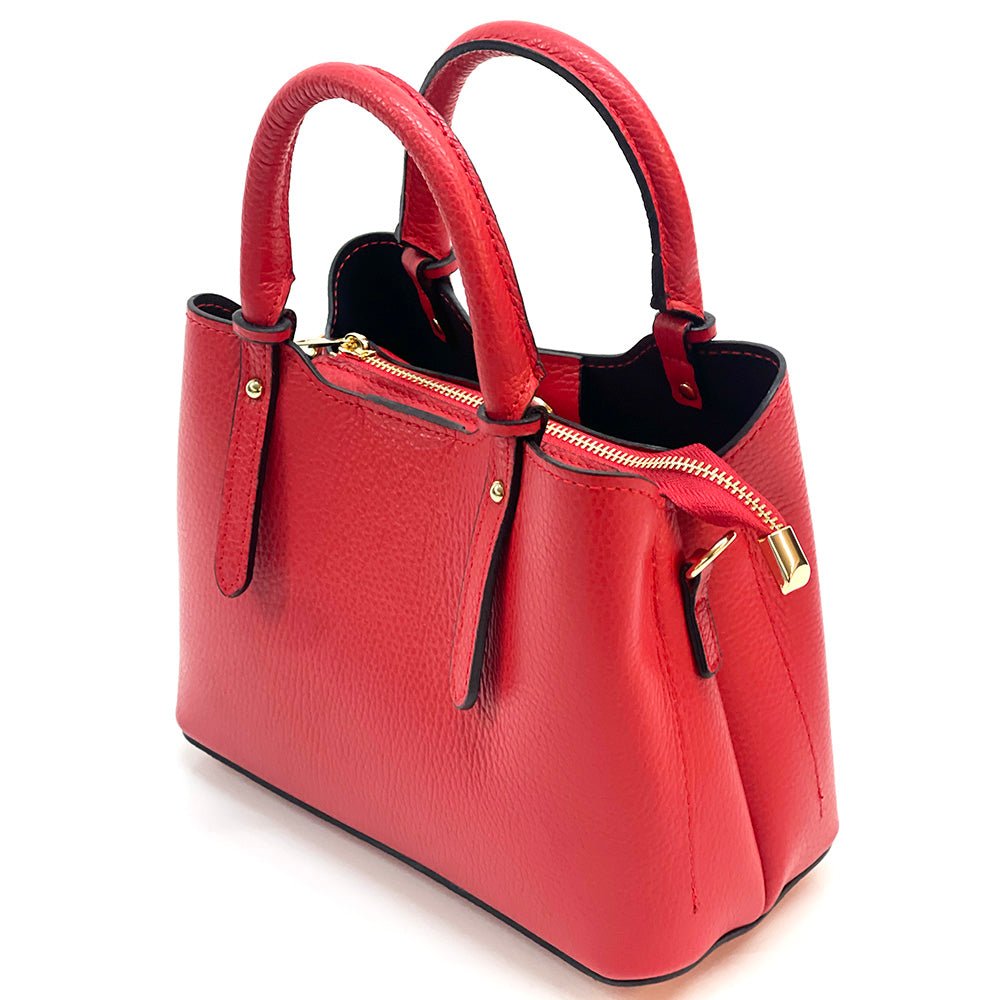 Giuseppina Italian Cowhide Leather Handbag – Chic, Compact & Structured - Leather Italiano