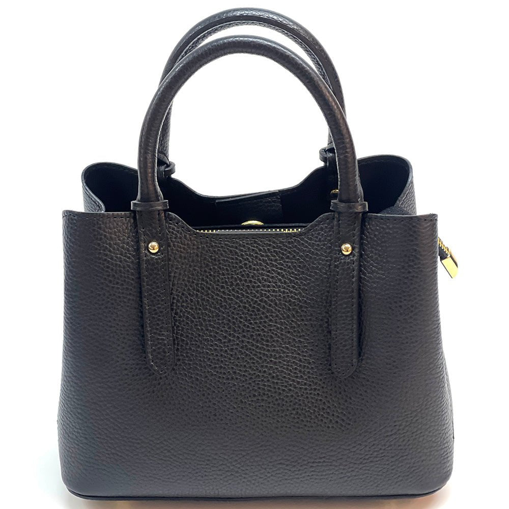 Giuseppina Italian Cowhide Leather Handbag – Chic, Compact & Structured - Leather Italiano