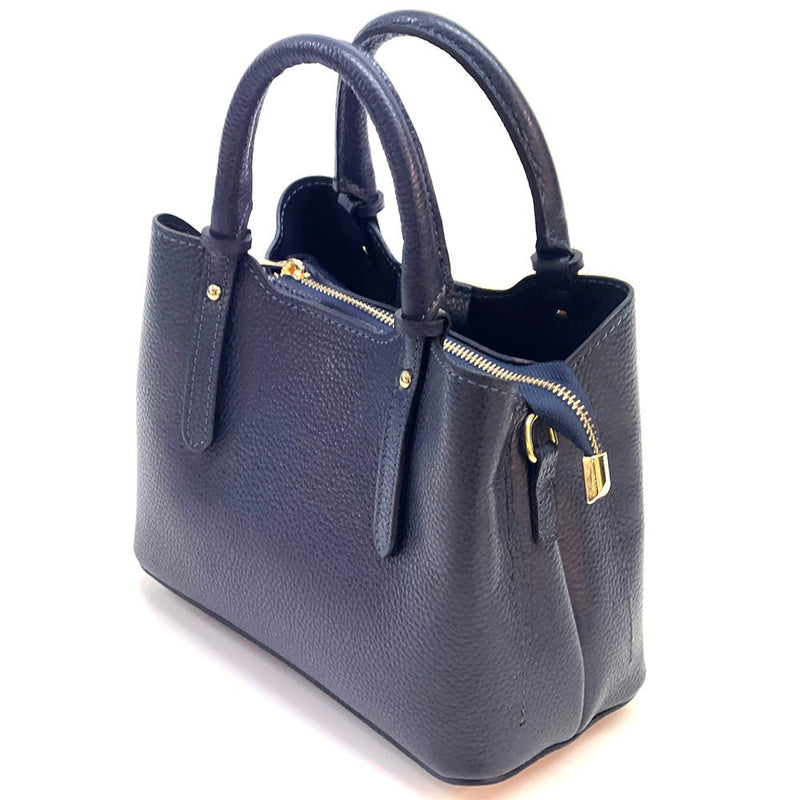 Giuseppina Italian Cowhide Leather Handbag – Chic, Compact & Structured - Leather Italiano