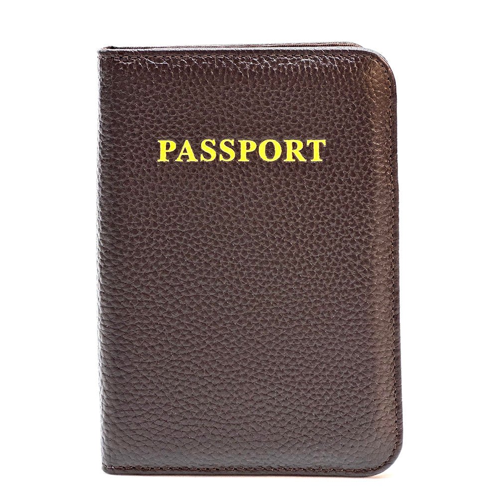 Globetrotter Italian Leather Passport Holder - Leather Italiano