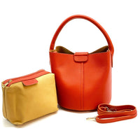 Grazia Italian Leather Bucket Bag – Elegant Everyday Shoulder Bag for Women - Leather Italiano