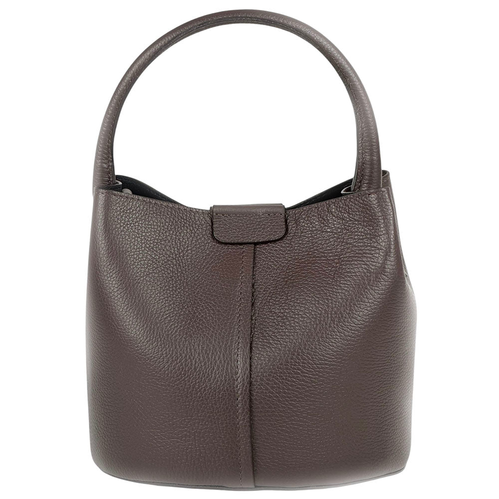 Grazia Italian Leather Bucket Bag – Elegant Everyday Shoulder Bag for Women - Leather Italiano