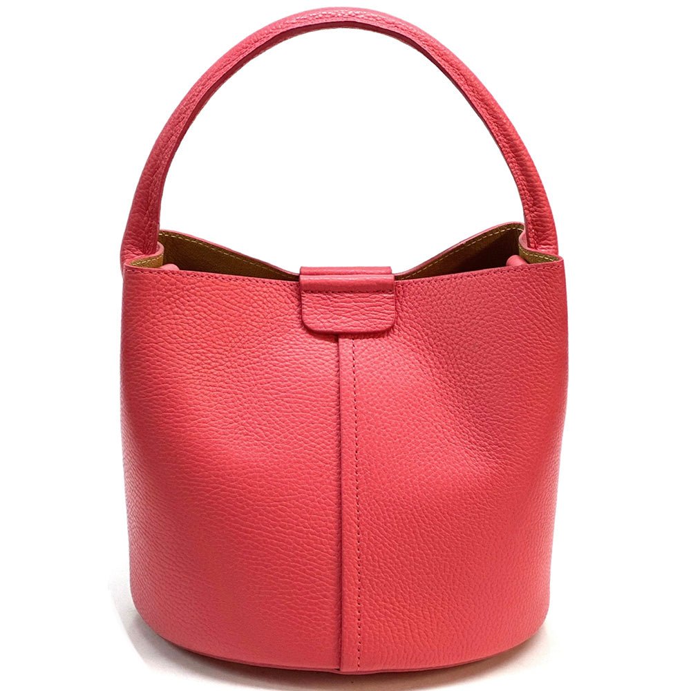 Grazia Italian Leather Bucket Bag – Elegant Everyday Shoulder Bag for Women - Leather Italiano