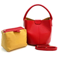 Grazia Italian Leather Bucket Bag – Elegant Everyday Shoulder Bag for Women - Leather Italiano