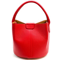 Grazia Italian Leather Bucket Bag – Elegant Everyday Shoulder Bag for Women - Leather Italiano