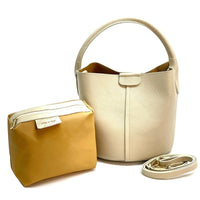 Grazia Italian Leather Bucket Bag – Elegant Everyday Shoulder Bag for Women - Leather Italiano