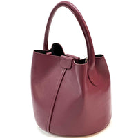 Grazia Italian Leather Bucket Bag – Elegant Everyday Shoulder Bag for Women - Leather Italiano