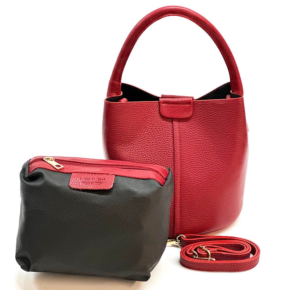 Grazia Italian Leather Bucket Bag – Elegant Everyday Shoulder Bag for Women - Leather Italiano